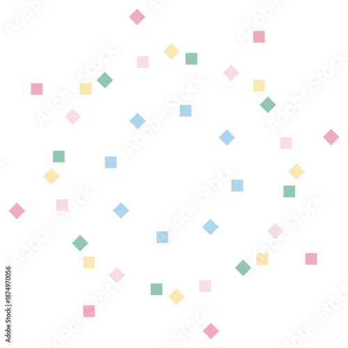 ふんわり春色 卒園・入園シリーズ｜紙吹雪のあしらい
Soft Pastel Spring Graduation & Entrance Series | Confetti Decoration