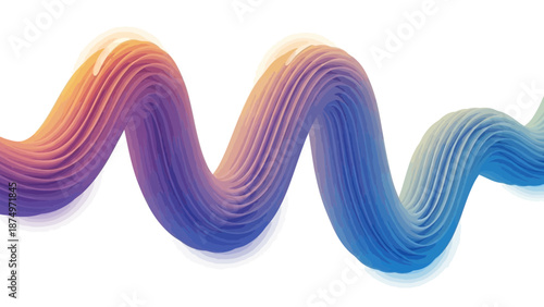 Vibrant gradient wave design with swirling purple, blue, and orange hues