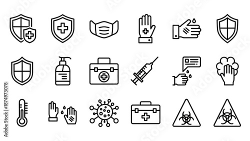 Collection of Medical and Health Icons.