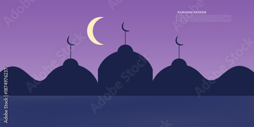 banner design with Islamic and Ramadan themes