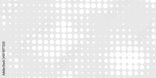 Dot white gray wave light technology texture background. Abstract big data digital concept.