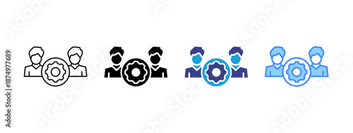 CRM icon set multiple style collection