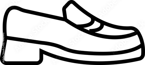 Winter shoe icon, representing cold weather footwear for snow and outdoor use. Ideal for fashion, seasonal design, a solid silhouette, ecommerce, apps, web, infographics, and retail projects.