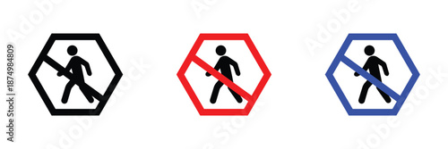 crossing icon set vector on white background. Pedestrian Crossing Icon Set Zebra Crosswalk. Minimal road warning sign featuring pedestrian walking on zebra crossing symbolizing safety awareness design