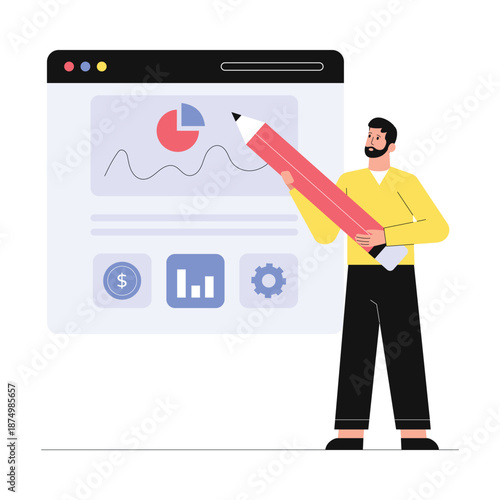 Web Growth Vector Illustration EPS 10 File