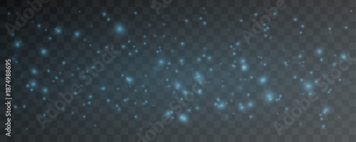 Luminous blue particles drift gently, creating smooth motion trails and refined abstract glow. vector