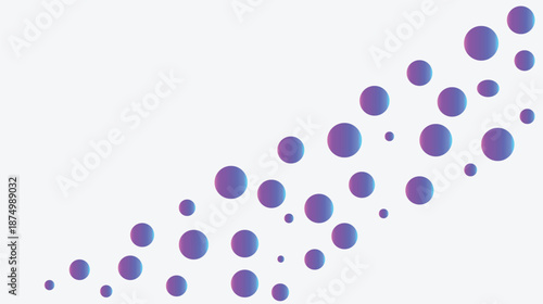 An abstract vector wallpaper featuring a blue 3d pattern of decorative circles and medicine drop shapes for a modern art design illustration