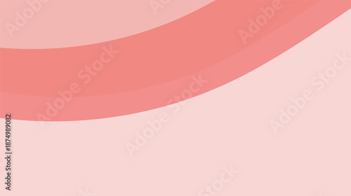 Elegant pink and red abstract wave background with golden curves and heart patterns creates a light vector wallpaper template for love themed web design and artistic backdrops