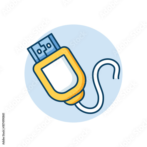 Hdmi Cable icon clean and modern vector illustration