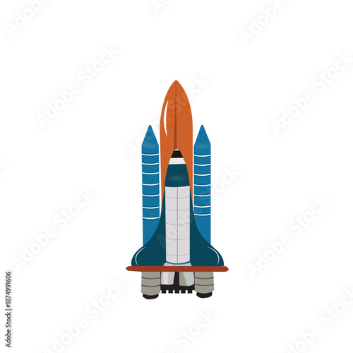 Space Rocket Vector Vector Image  
