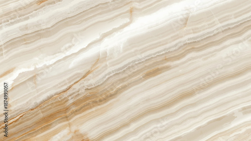 Close up of beige marble with brown veins