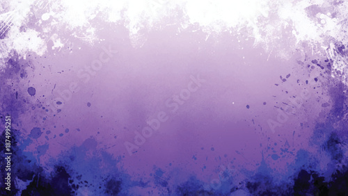 A purple and blue abstract background with white clouds