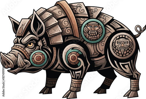 aztec armored boar