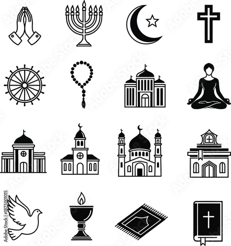 religious symbols and buildings