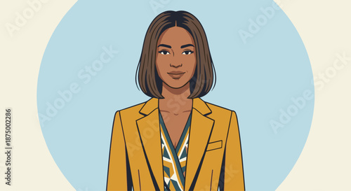 Model Portfolio Portrait

A flat vector illustration of a model posing for a portfolio headshot or half-body portrait. Clean background, focus on expression and outfit. 