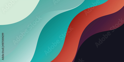 Abstract colorful wavy dimension layers background liquid shape