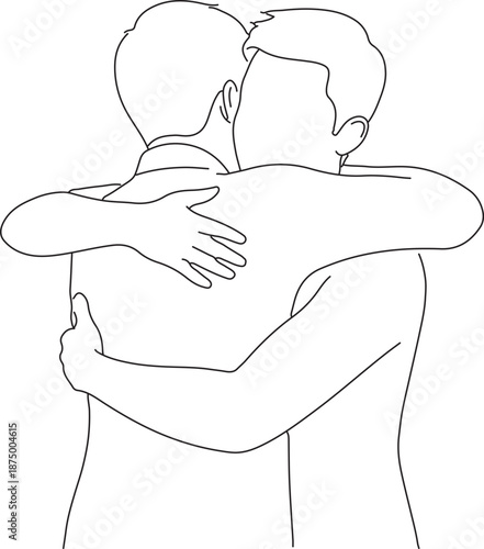 Man and woman silhouette showing a pregnant woman gently holding her belly