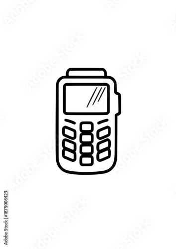 Finance and Payment Monoline Icon Set – Flat Outline Vector UI Icons