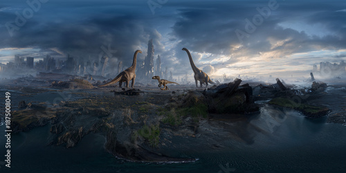 Wallpaper Mural Desolated world v3 8K VR 360 Equirectangular Spherical Panorama Torontodigital.ca