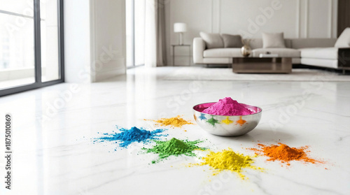 Colorful Holi Gulal Powder ...