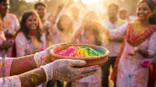 Hands Holding Clay Pot of C...