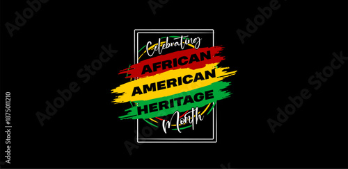 African American Heritage Month holiday concept