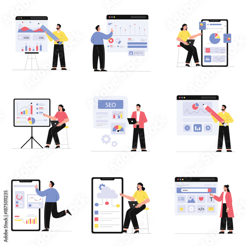 SEO Vector Illustration Set 3
