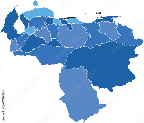 Venezuela map country map world map blue backgroud 