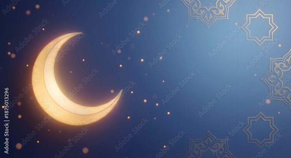 Fototapeta premium Modern Ramadan Abstract Background For Banner And Ads