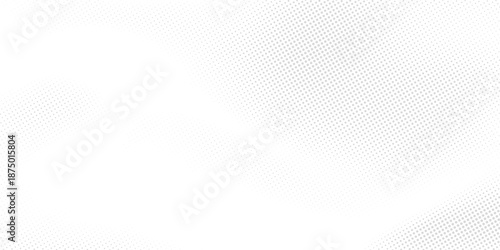Halftone gradient. Dotted gradient, smooth dots spraying and halftones dot background seamless horizontal geometric pattern vector template set.