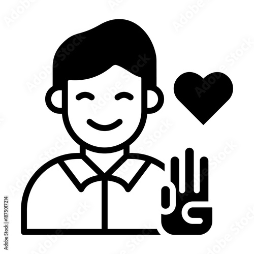 Honest Icon Mixed Style Vector Illustration