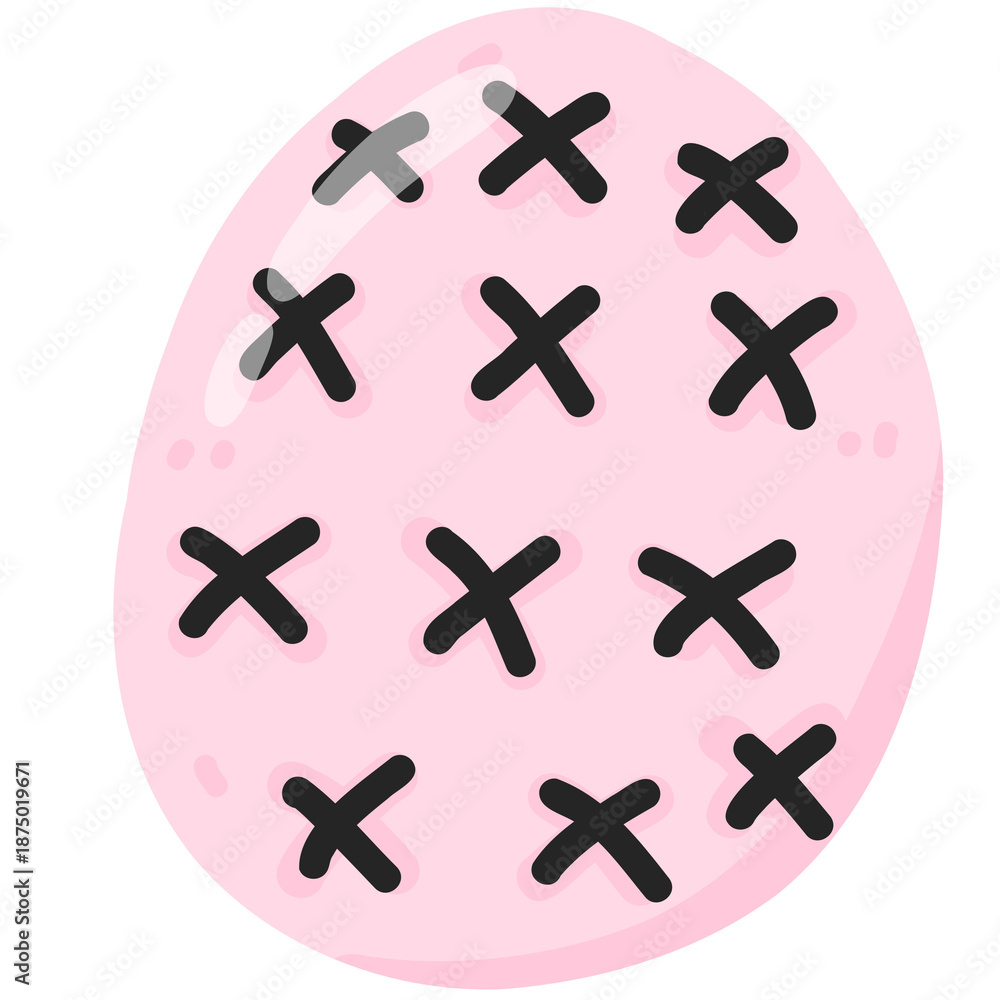 Obraz premium Spooky Easter Egg Gothic Holiday Art