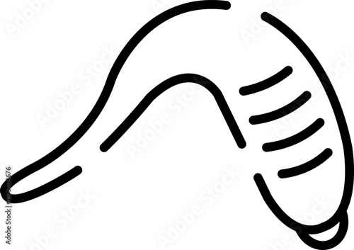 Rounded  Stroke Leech Icon