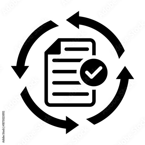 Recovery Icon Mixed Style Vector Illustration