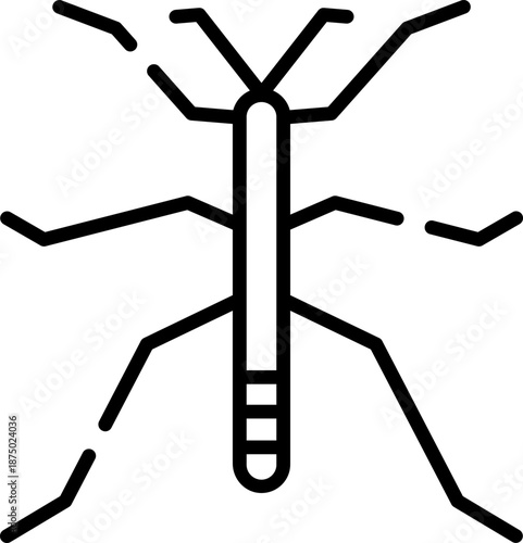 Rounded  Stroke Walkingstick Icon