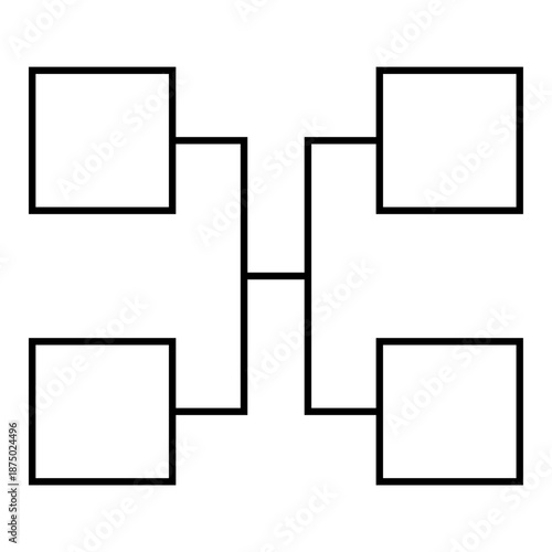 bracket game tournament vector template illustration simple design