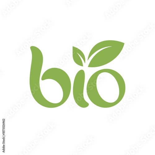 a green logo with the word bio and a leaf