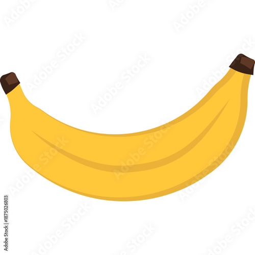Yellow banana illustration