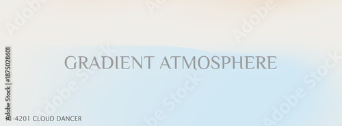 Airy gradient look with blue shine and white blur forming cloud silhouettes. A clean gradient background combining blue layers and white cloud details.