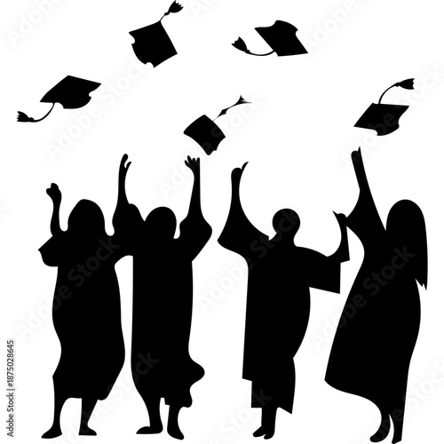 Celebrating Graduation Illustration