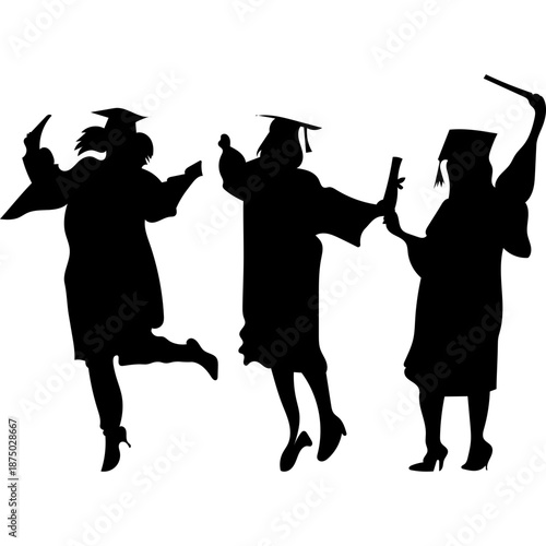 Celebrating Graduation Illustration