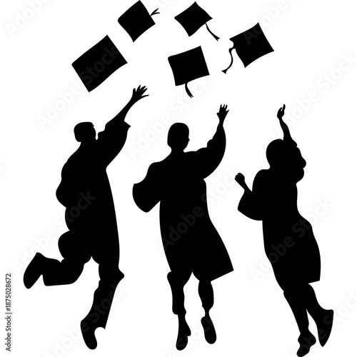 Celebrating Graduation Illustration