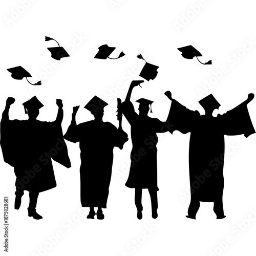 Celebrating Graduation Illustration