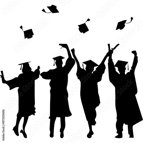 Celebrating Graduation Illustration