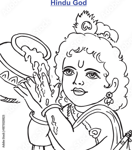 Cute Little Lord Krishna