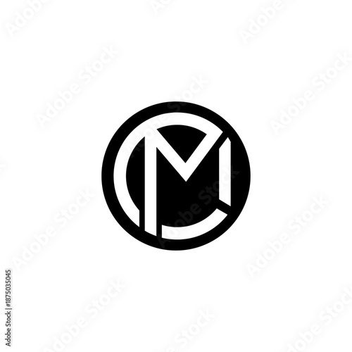 Letter CM MC Monogram Initials logo design