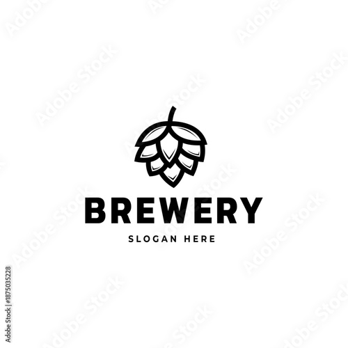 Brewery Beverage Silhouette Logo design for Beer Brewery logo