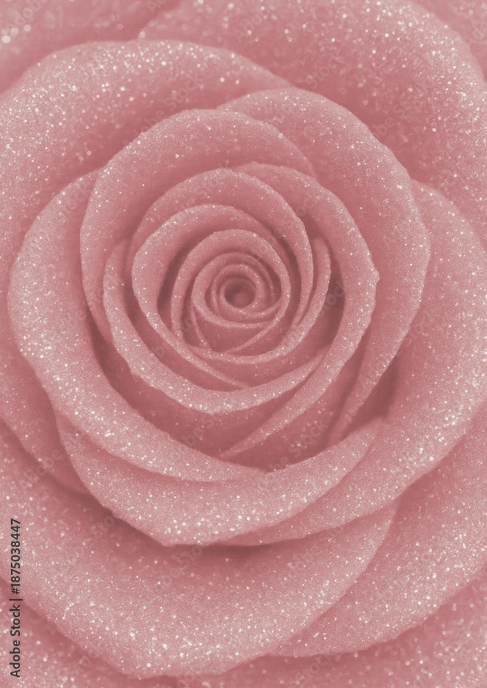 Fototapeta premium Sparkling pink rose elegance