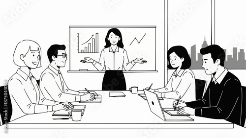 business meeting in office