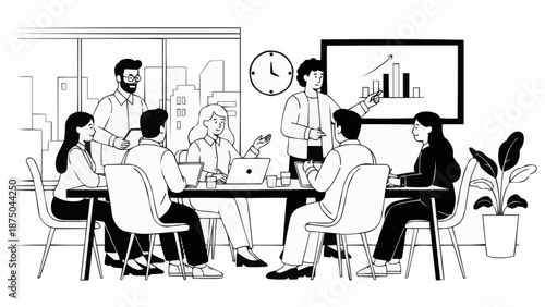 business meeting in the office